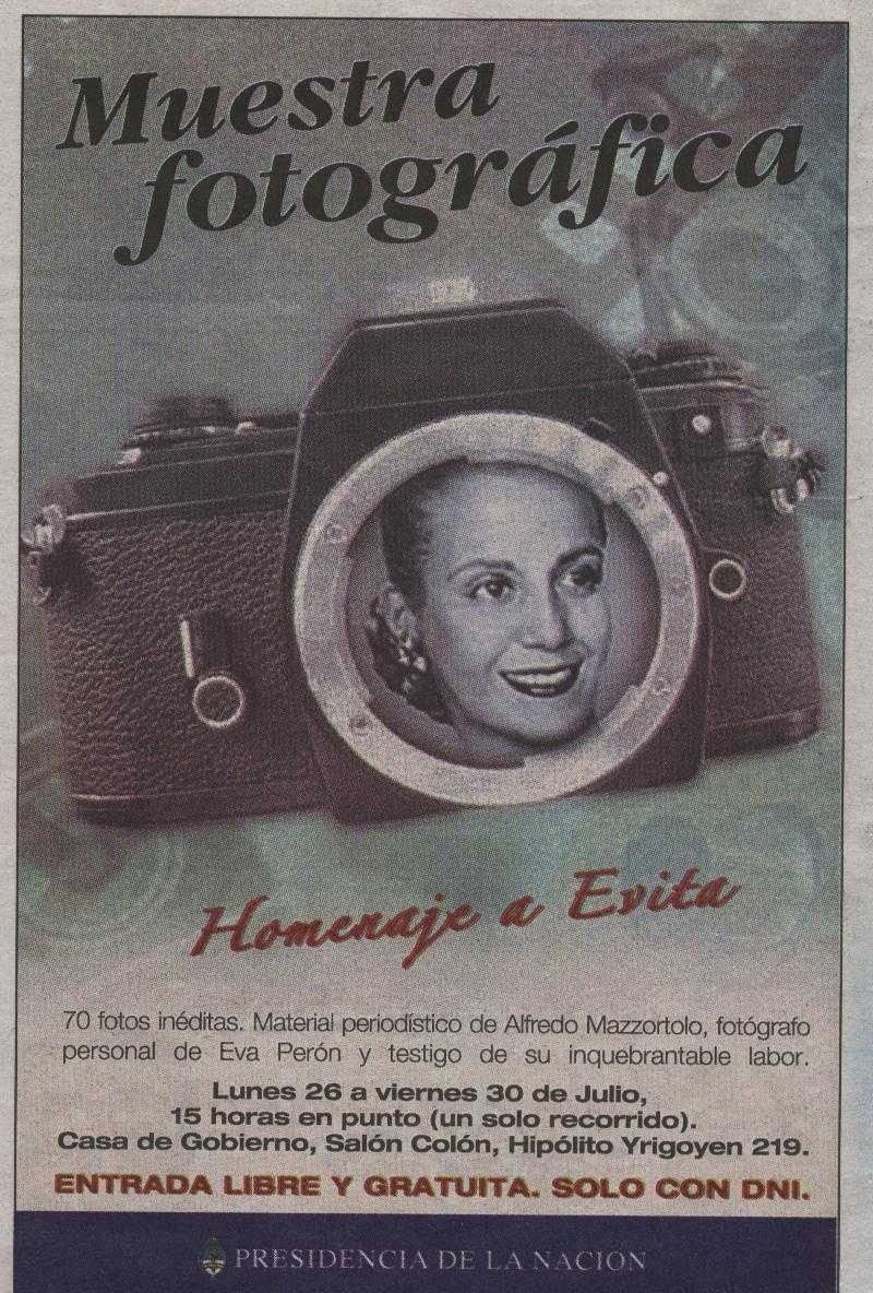 HOMENAJE A EVITA
