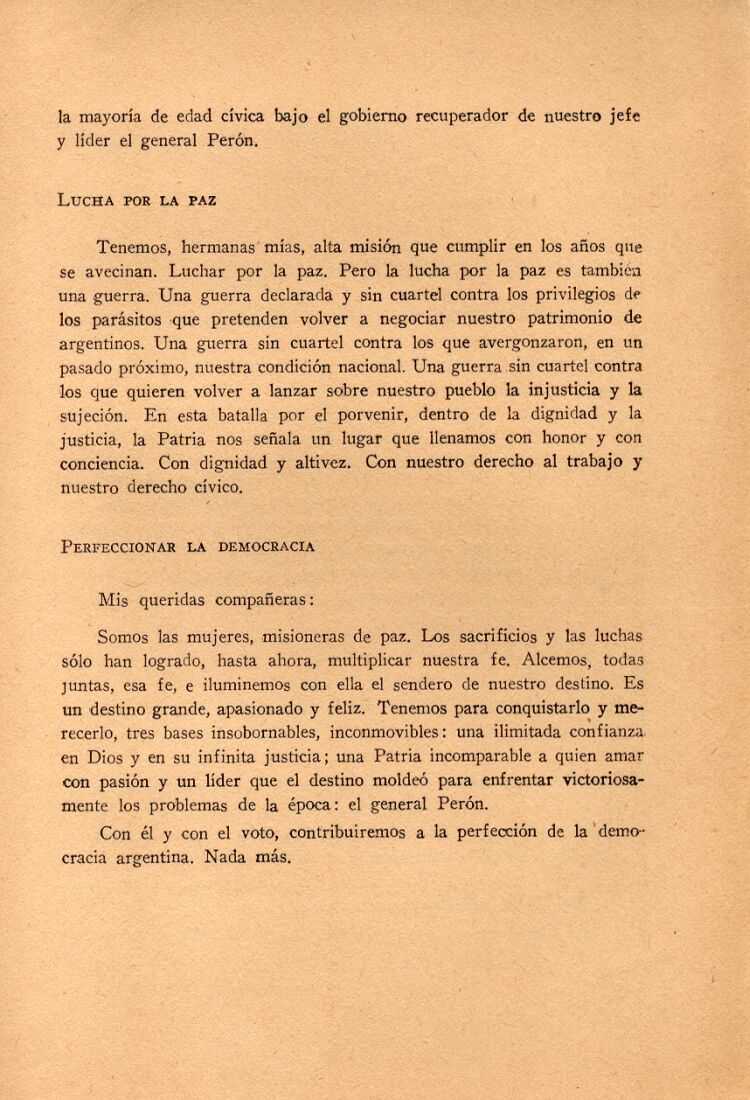 LA MUJER YA PUEDE VOTAR